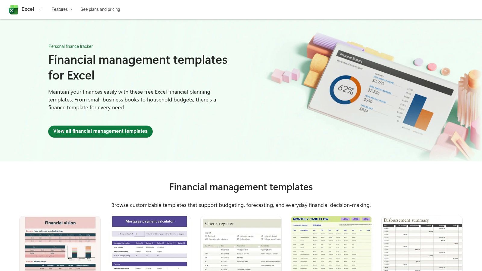 Microsoft Excel – Financial Management Template Gallery