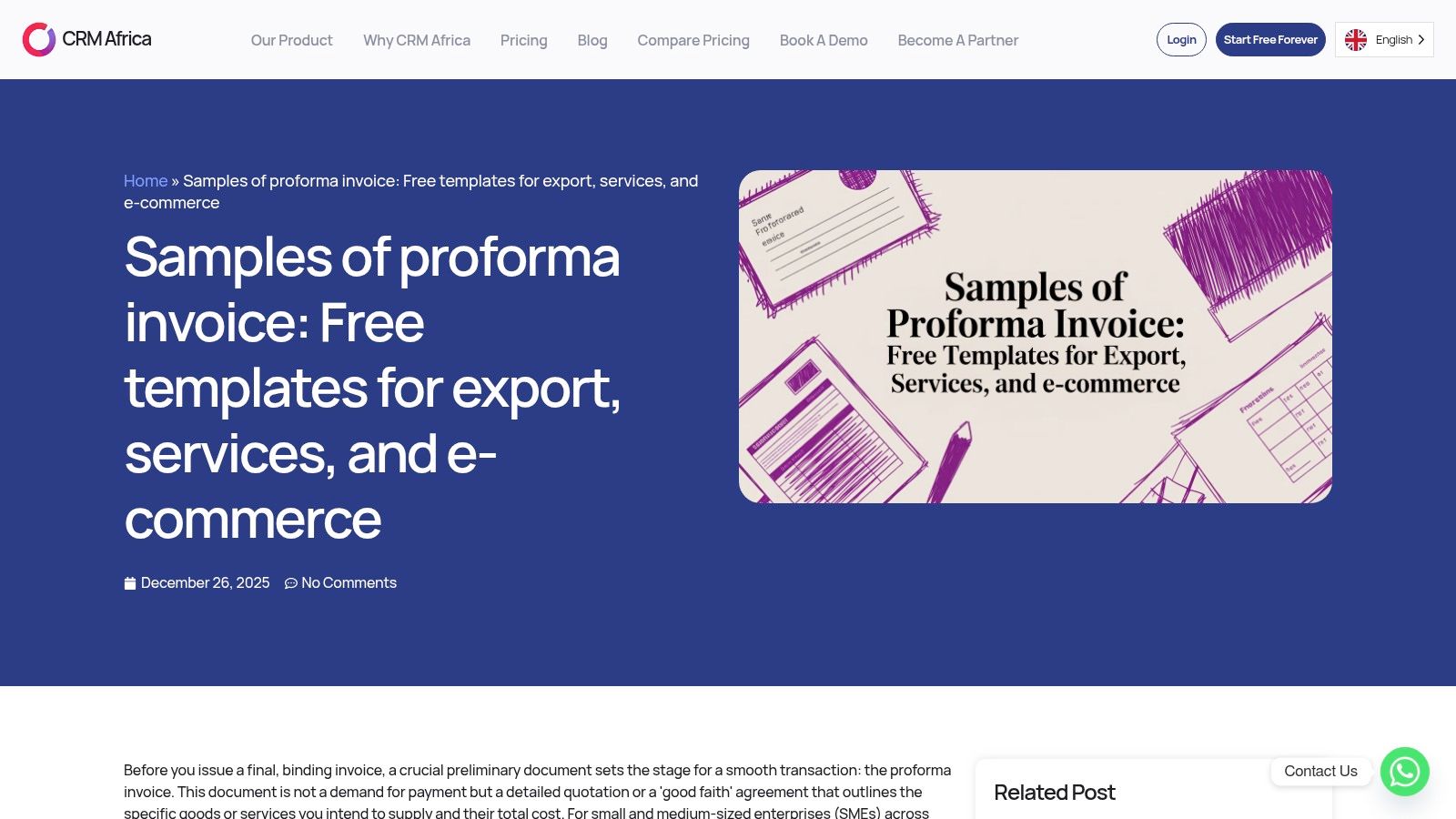 Samples of proforma invoice: Free templates for export, services, and e-commerce